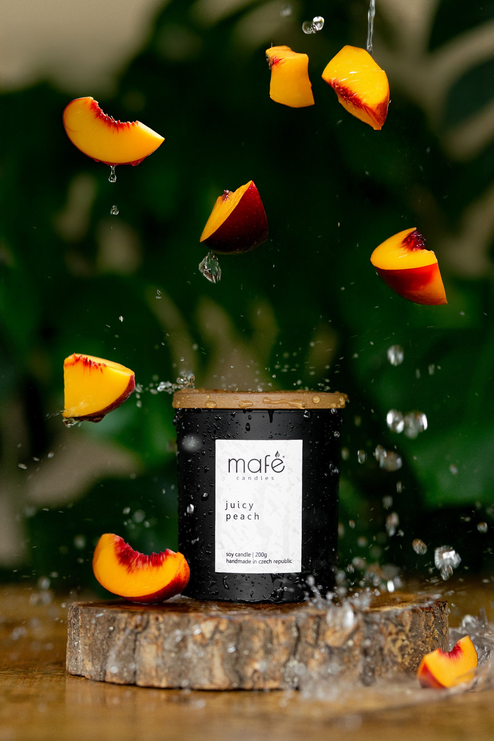 Mafe candles Sójová svíčka | Šťavnatá broskev | 200g