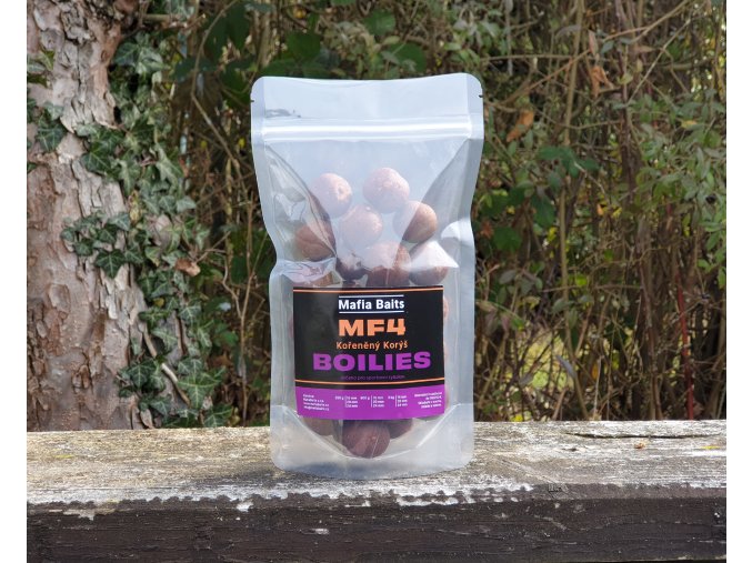 Boilies MF4 Kořeněný Korýš 250g