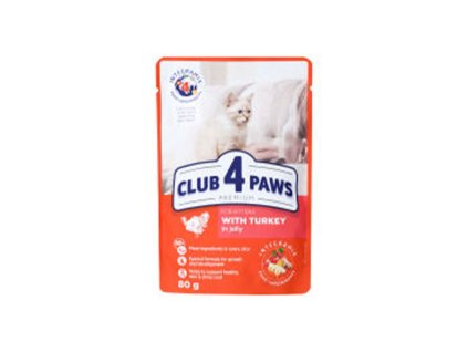 CLUB4PAWS CAT WET KITTEN (9/8) 80G PULYKA jelly