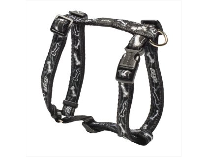 rogz fancy dress h hám l fekete csontmintás