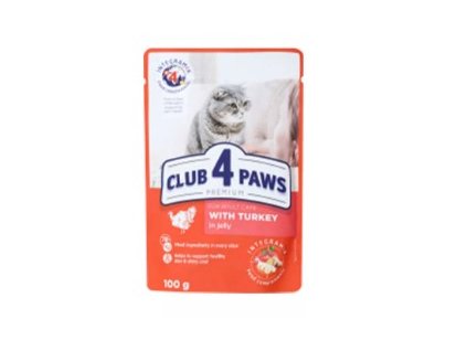 CLUB4PAWS CAT WET 100g pulyka