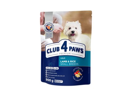CLUB4PAWS DOG DRY SMALL SZÁRAZ TÁP 900g bárány rizs
