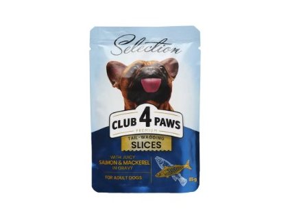 CLUB4PAWS DOG WET 85g lazac makréla