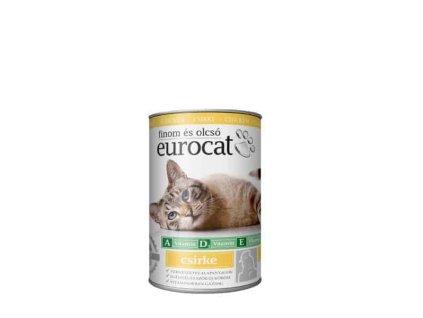 EURO CAT Macskaeledel konzerv Csirkés 415g