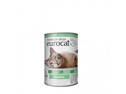 EURO CAT Macskaeledel konzerv Vadas 415g