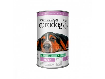 EURO DOG kutyakonzerv 1240g májjal