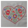výšivka srdce