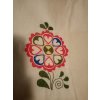výšivka barevný květ