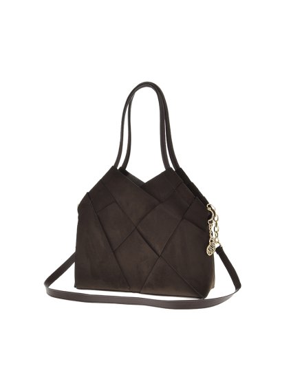 torebka polska laura biaggi f323 chocolatesuede