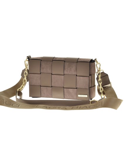 torebka polska laura biaggi f236 darktaupesuede