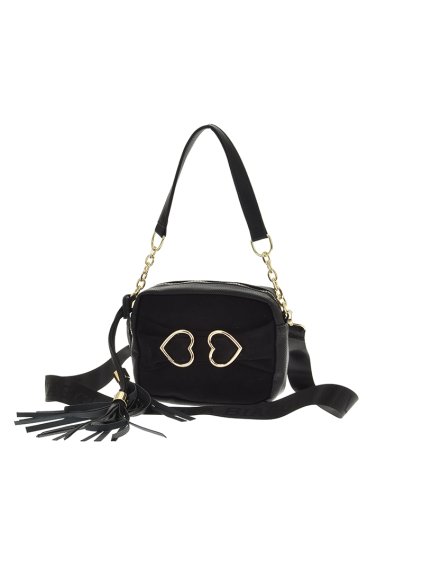 torebka polska laura biaggi a591 blackmatsuede