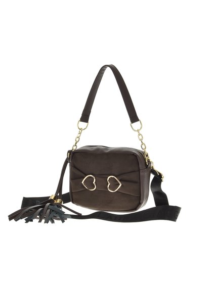 torebka polska laura biaggi a591 chocolatesuede