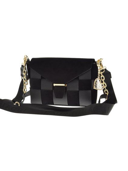 torebka polska laura biaggi f318 blackmatsuede