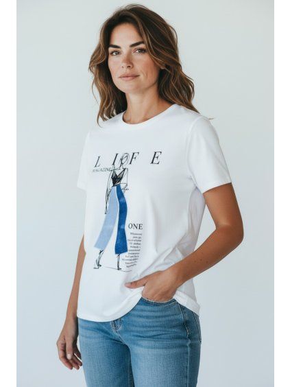 Dámsky top 7794/WHITE
