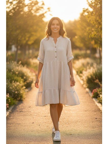 Dámske šaty 62488/BEIGE