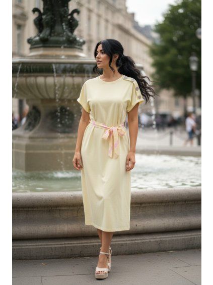 Dámske šaty 62264/YELLOW