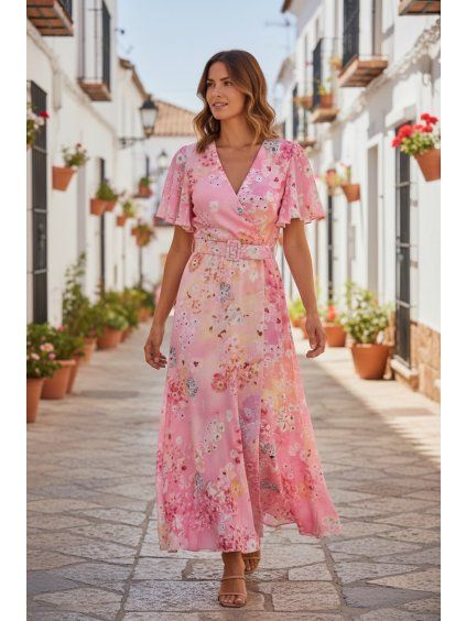 Dámske šaty 62446/PINK