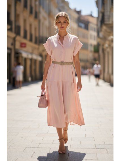 Dámske šaty 62435/PINK