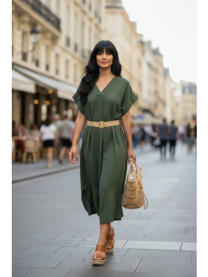 Dámske šaty 61120/OLIVE