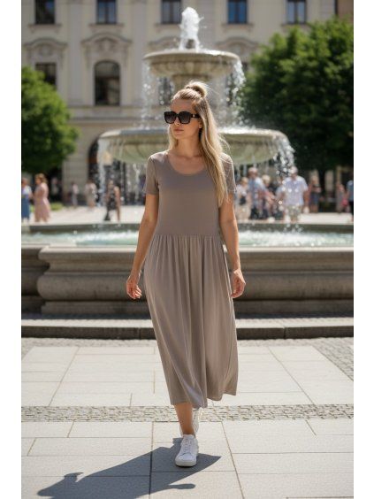 Dámske šaty 60940/DARK GREY