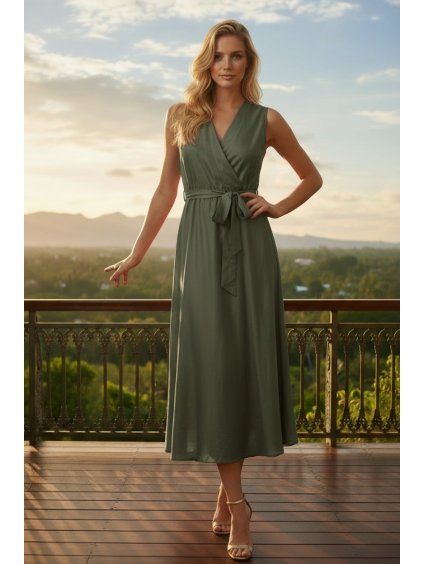 Dámske šaty 62763/OLIVE
