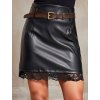 Koženková dámska sukňa 38961