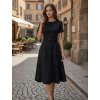 Elegantné midi šaty 62191 black