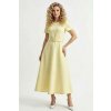 Elegantné midi šaty 62191 yellow