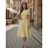 Elegantné midi šaty 62191 yellow