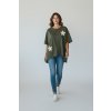 Dámsky oversize top 60395/OLIVE