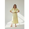 Dámske midi šaty 62342/YELLOW