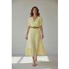 Dámske midi šaty 62342/YELLOW