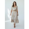 Dámske midi šaty 62342/BEIGE