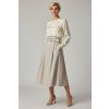 Dámska MIDI sukňa 60218/BEIGE
