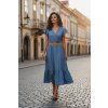 Dámske midi šaty 62506/LIGHT DENIM