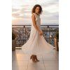 Dámske midi šaty 62539/WHITE