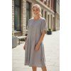 Dámske oversized šaty 60856/GREY