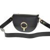 Dámska kožená kabelka TS04-586/BLACK-GOLD