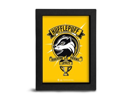 harry potter cadre kraft 15x20cm pop color poufsouffle x8