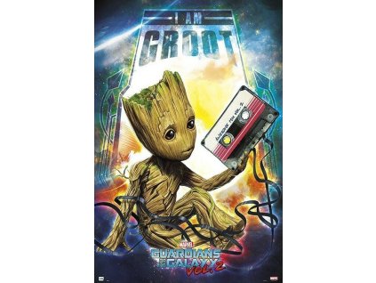 plakat strazci galaxie groot