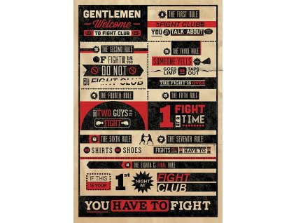 plakat fight club rules