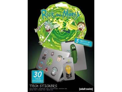 99488509 samolepky rick a morty 30 ks