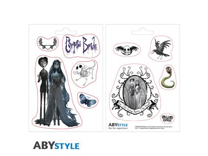 corpse bride stickers 16x11cm 2 sheets characters x5