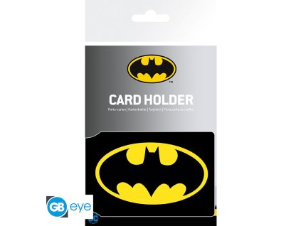 dc comics card holder batman logo x4