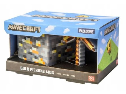 Originalni hrnek Minecraft Pixel Kilof Zlaty EAN GTIN 5055964775827