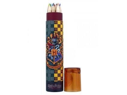 17358 pastelky v pouzdre harry potter 12 ks orezavatko