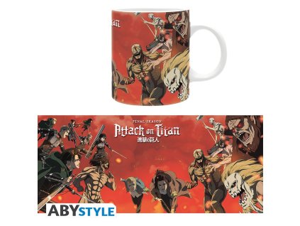 attack on titan mug 320 ml battle scene season 4 subli x2