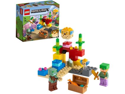 lego minecraft 21164 koralovy utes