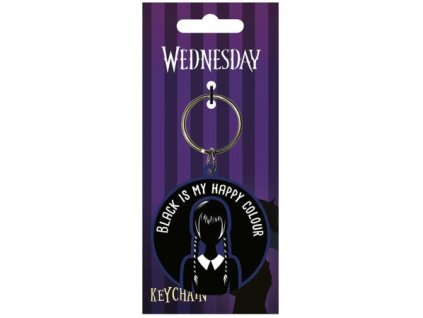 wednesday porte cle pvc happy colour