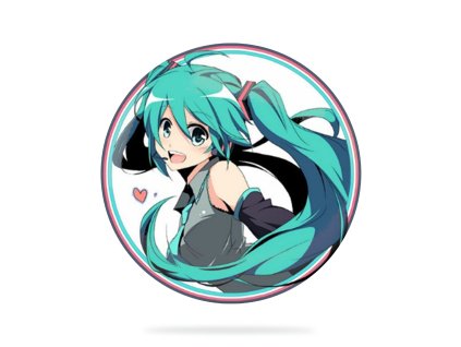 Hatsune Miku 1 Badge Picture